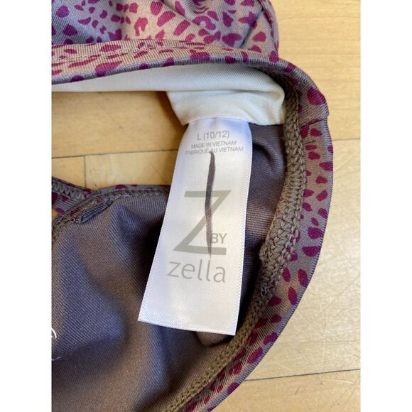 Z by Zella "Strappy " daily print sports bra BNWOT Girls grey - Picture 5 of 8